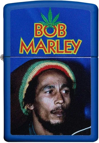 Vista 2 de Zippo Bob Marley Encendedores Azul real mate