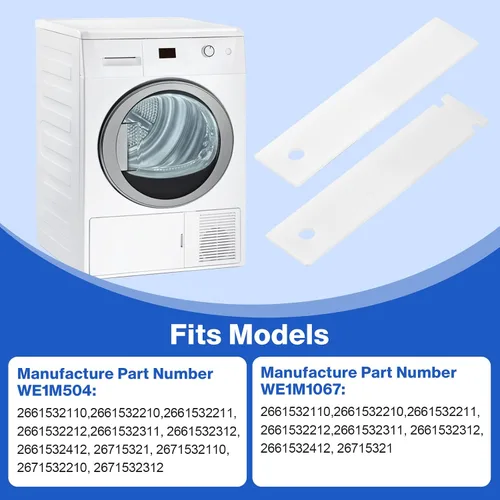 Vista 2 de WE1M333 Rodamiento de tambor de secadora Glide Slide de FreeCat, reemplaza WE1M504 PS755842 WE1M4811032671 AP3672582 WR17X11653 WR17X3093 WE1M1067