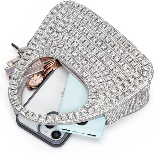 Vista 8 de BBTT.ful Bolsos de noche con diamantes de imitación para mujer (varios colores)