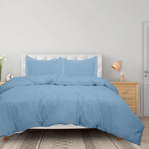 Vista 16 de ROYALE LINENS Funda de edredón negra tamaño individual – Fundas de edredón de 2 piezas – Cierre de cremallera – 1 funda de edredón individual de 68
