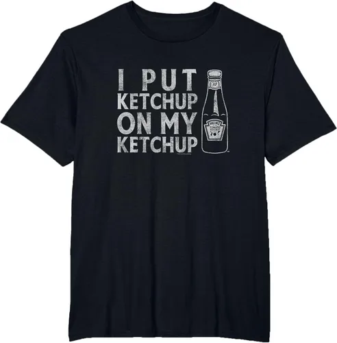 Vista 5 de Heinz Tomato Ketchup I Put Ketchup On My Ketchup - Camiseta envejecida, Negro