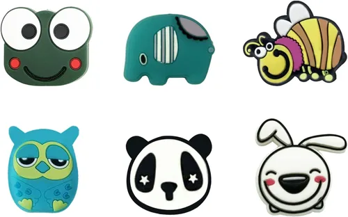 Vista 8 de FKYzixeh Tennis Racket Dampeners, Tennis Racket Shock Absorber, Cute Pattern Tennis Accessories