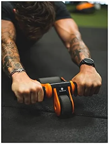 Vista 5 de Sveltus AB Roller - Zapatillas abdominales unisex para adultos, naranja y negro