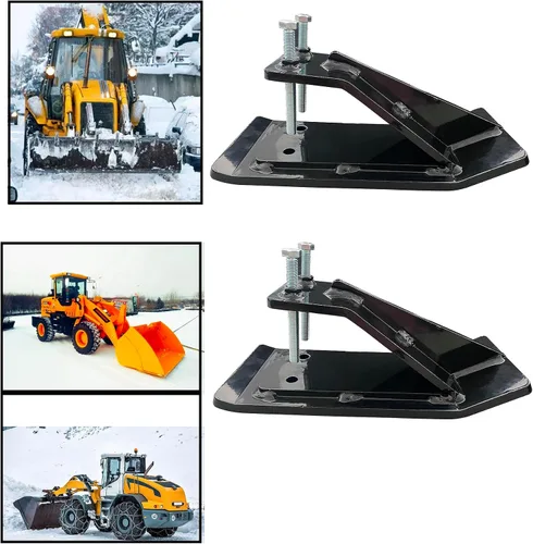 Vista 3 de Protector de cubo de tractor, 2 protectores de borde de esquí, protector antideslizante para césped y peluquería de césped, protector de borde