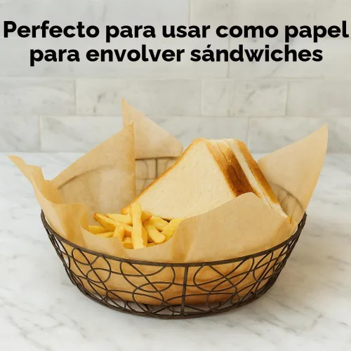 Vista 7 de BYKITCHEN Papel pergamino para freidora de aire de 12 pulgadas para freidora de aire Ninja SP151 SP351 SP101 SP201 SP301, 120 PCS forros desechables