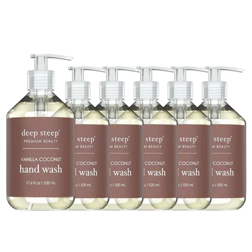 Vista 5 de Deep Steep Lavar a mano líquido 17.6oz (paquete de 6) (azúcar y vainilla)