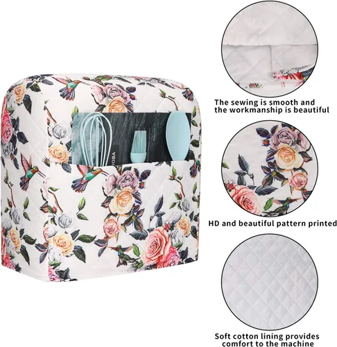 Vista 3 de KitchenAid - Funda para batidora, soporte de cocina compatible con mezcladores KitchenAid Hamilton de 5 a 8 cuartos de galón, funda acolchada