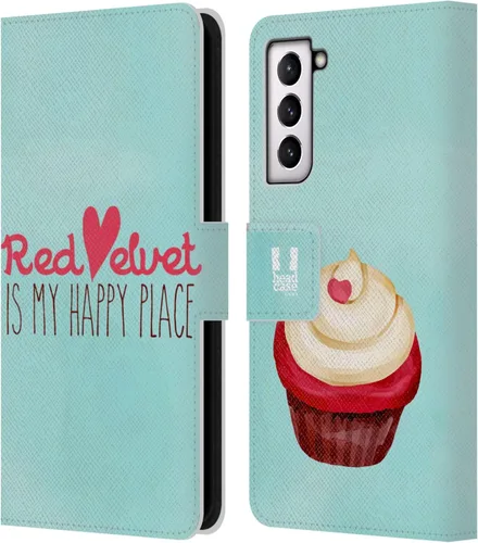 Vista 373 de Head Case Designs Assortment Cupcakes Happiness Leather Wallet Case Compatible with Samsung Galaxy A07 4G Surtido