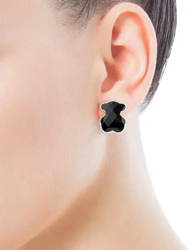 Vista 5 de Pendientes TOUS Plata y Onyx