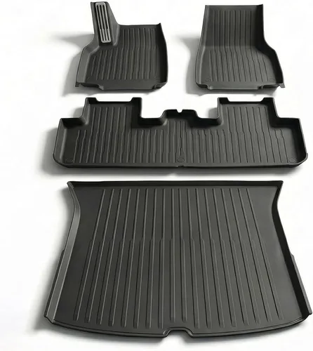 Vista 13 de Revestimientos de Carga para Todo Clima para Tesla Model 3 Alfombrillas de Maletero, Alfombrillas Protectoras de Bandeja de Maletero Delantero