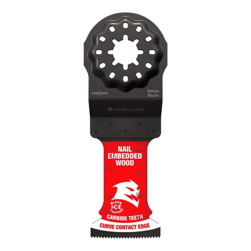 Vista 5 de Diablo Amped Steel Demon Starlock - Hoja oscilante de dientes de carburo para metal, ancho de corte de 1-1/4 pulgadas, profundidad de corte de 1-1/2