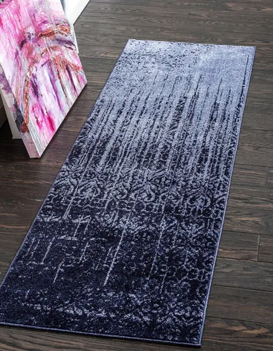 Vista 20 de Unique Loom Del Mar Collection Alfombra de Área - Jennifer (5' 1" x 8' Rectángulo, Gris/Negro)
