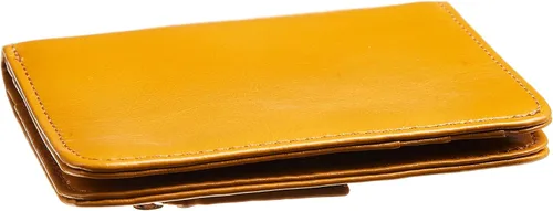 Vista 5 de Gostwo - Cartera compacta de piel genuina de lujo para mujer con bloqueo de RFID y ventana de identificación
