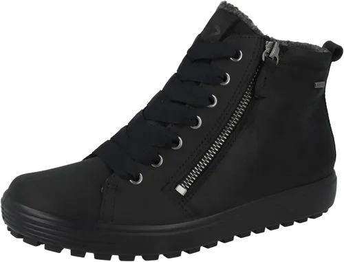 Vista 4 de ECCO Tenis altos suaves 7 TRED Gore-TEX para mujer, Marrón Chocolate, 2.5 UK Child