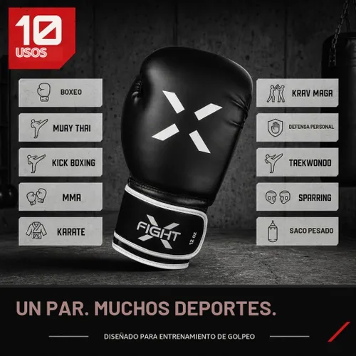 Vista 4 de Professional Boxing Gloves Men Women – Pro Training Sparring Gloves, Heavy Bag, MMA Kickboxing Muay Thai Gloves – Hook & Loop with Wrist Support