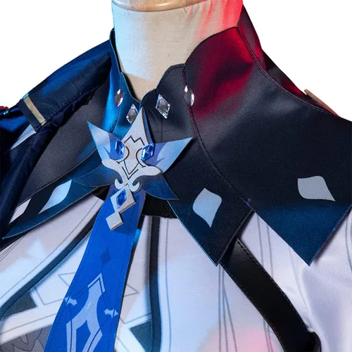 Vista 5 de Genfeli Disfraz de cosplay de Genshin Impact Eula Cosplay conjunto completo de juego de rol, trajes de Halloween - S