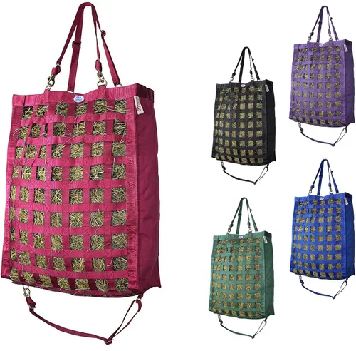 Vista 7 de Derby Originals - Bolsa de heno para caballos con alimentación lenta, parte inferior súper resistente con 6 meses de garantía Negro