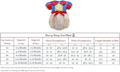 Vista 7 de Dressy Daisy Baby Girl Princess Romper Costumes Onesie Dress Bodysuit with Headband Halloween Birthday Party Fancy Outfits
