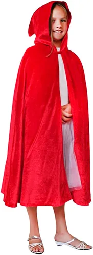 Vista 4 de Capa de terciopelo con capucha para niños, disfraz de Halloween, Navidad, disfraz de mago