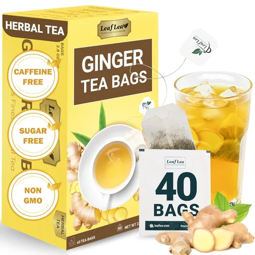 Vista 50 de LeafLea Bolsas de té de melón amargo natural, 40 bolsas de té de hierbas Cundeamor - Té de frutas Melon Amargo Gohyah Apoyo para el bienestar