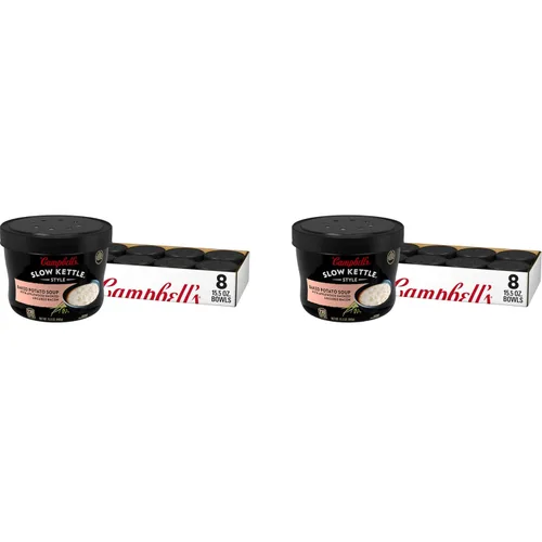 Vista 9 de Sopa de papa horneada estilo Slow Kettle de Campbell's con tocino ahumado sin curar de Applewood, 15.5 onzas, en recipiente para microondas