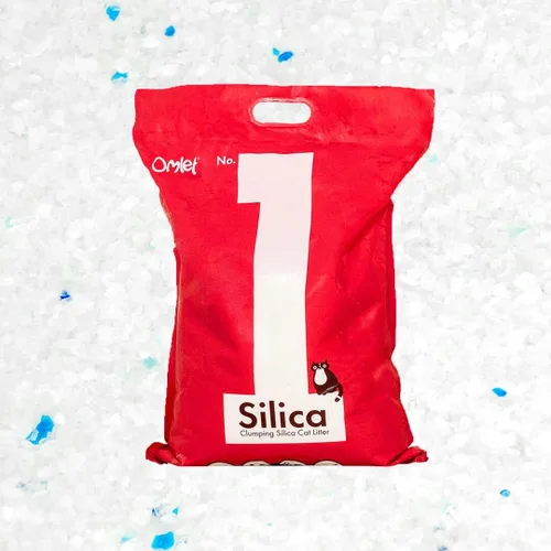 Vista 8 de Omlet Arena aglutinante de sílice para gatos, ultra higiénica, absorbente y sostenible, excelente control de olores y alta absorción, No. 1, sílice