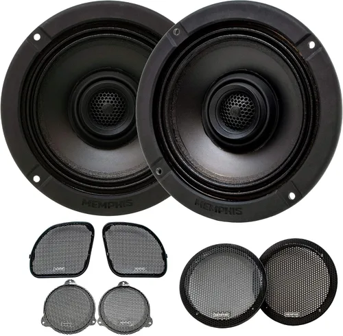 Vista 5 de Memphis MXAHDPRO2 2 - Altavoz de audio para motocicleta de 6.5 pulgadas compatible con kits OEM Harley Davidson Direct