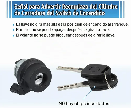 Vista 6 de X AUTOHAUX Interruptor de encendido Cilindro de bloqueo de dirección W/llave 1T0-905-855-A Interruptor de arranque de encendido para VW Jetta Golf