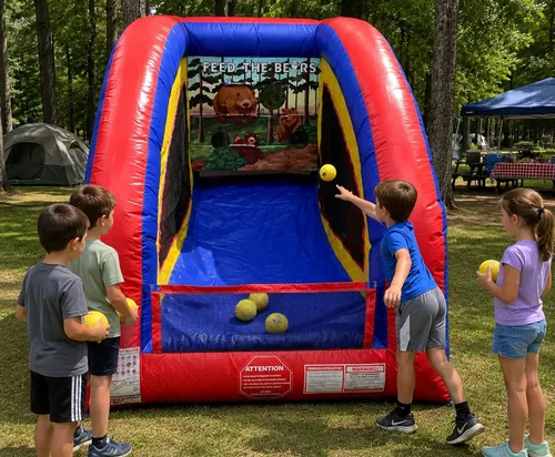 Vista 11 de Juegos de marco de aire sellado Ultralite Lanzamiento de bolas y bolsas Incluye marco, panel, soplador integrado, bolas y bolsa para patios