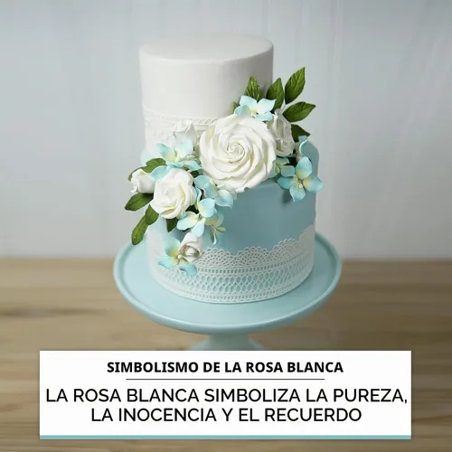 Vista 3 de Global Sugar Art Rosas Rebecca blancas grandes, 3 pulgadas, rosas de pasta de goma Blanco 3 pulgadas