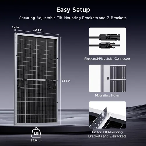 Vista 7 de N-tipo 16BB 400W panel solar bifacial, 2×200W paneles solares