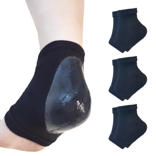 Vista 19 de Calcetines hidratantes de talón de gel para reparar el talón seco y agrietado, suaviza, calma y revitaliza tus pies, para hombres y mujeres