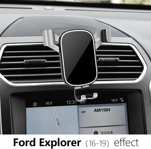 Vista 2 de Soporte para teléfono de coche para Ford Explorer 2016 2017 2018 2019 SUV Auto Interior Accesorios Mejor Teléfonos Celulares Montaje Teléfono Móvil
