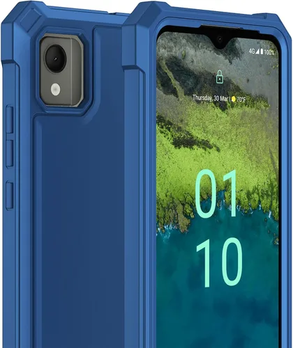 Vista 8 de Ailiber Funda para Nokia C110, Nokia C110 con protector de pantalla, protección de estructura de doble capa, esquinas que absorben los golpes