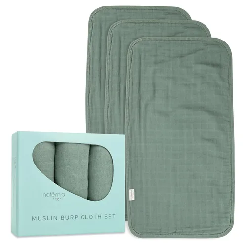 Vista 12 de Natemia Paños de muselina ultra suaves para eructos, grandes, súper absorbentes, para recién nacidos, lavables a máquina para babas y desordenes