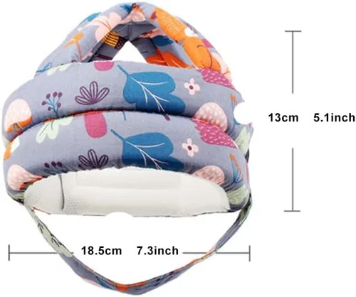 Vista 8 de Casco de bebé para gatear caminando, casco de bebé sin golpes, suave protector de cabeza de bebé, protección para la cabeza para bebés niños y niñas