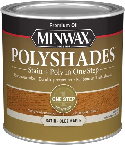 Vista 17 de Barniz Minwax 213104444 PolyShades Miel