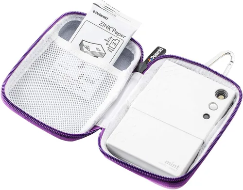 Vista 4 de Polaroid Eva - Funda para cámara e impresora instantánea Mint (morado)