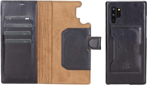 Vista 126 de Venito Florence - Funda de piel compatible con Samsung Galaxy S9, extra segura con bloqueo RFID, cartera desmontable para teléfono (gris decolorado)