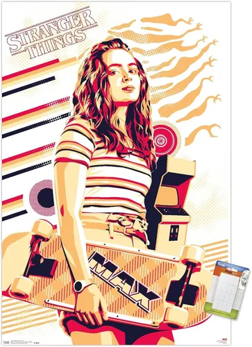 Vista 14 de Trends International Netflix Stranger Things: Season 3 - Póster de pared máximo, 14.725 x 22.375 pulgadas, versión enmarcada de madera de granero