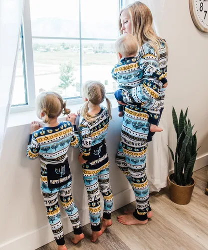Vista 38 de Lazy One - Pijamas navideñas a juego con solapa trasera; para perros, bebés, niños, adolescentes y adultos