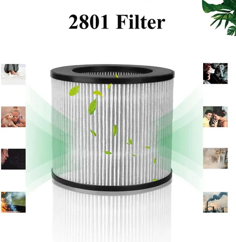 Vista 3 de Paquete de 2 filtros de repuesto 2801 compatibles con Bissell 2801, 2780, 2780A, 2780B, 2780P, 27809 filtro de alta eficiencia y carbono MyAir