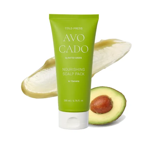 Vista 15 de RATED GREEN Paquete Nutritivo para el Cuero Cabelludo de Café Frío de Aguacate con Plátano, 1.69 Fl. Oz. Mascarilla Hidratante y Acondicionadora