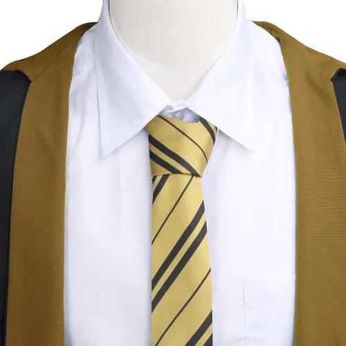 Vista 5 de Disfraz escolar de mago para niños bata de mago prestigio con capucha capa para Halloween cosplay disfraz de bruja