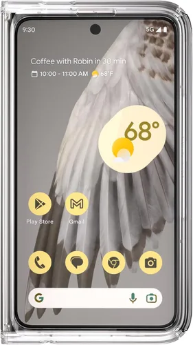 Vista 5 de Speck Funda transparente para teléfono plegable para Google Pixel, de una pieza, plegable, antiamarilleo, con protección contra caídas, Presidio