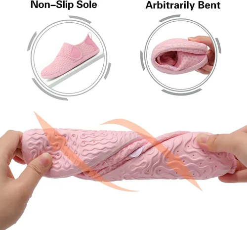 Vista 6 de Lisdwde Zapatos de agua antideslizantes para hombre y mujer, zapatos de natación, deportes de playa, secado rápido, zapatos de calcetín para mujeres