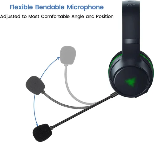 Vista 6 de Kaira Pro - Micrófono de repuesto para auriculares inalámbricos Razer Kaira Pro, micrófono desmontable con cancelación de ruido de 0.138 in