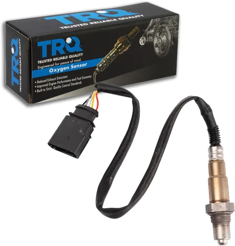 Vista 124 de TRQ Sensor de Oxígeno O2 de 4 Hilos de Banda Estrecha Compatible con VW Atlas 2.0L 2018-21, VW GTI 2.0L 2016-18, Audi A3 Quattro 2.0L 2015-18, VW