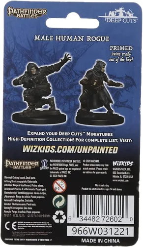 Vista 3 de Pathfinder Deep Cuts Unpainted Miniatures: Wave 1: Human Male Rogue