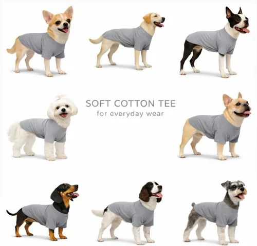 Vista 99 de Lovelonglong 2019 - Ropa para mascotas, Disfraces para Perro, Ropa Camisetas en blanco para Perros Grande Medianos Pequeños 100% Algodón 18